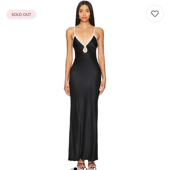 Bec + Bridge Cedar City Maxi Dress in Black & Ivory Elegant...